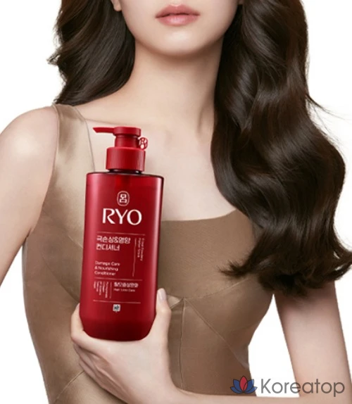 Кондиционер Ryo Hambit Extreme Damage & Nourishing для волос, склонных к выпадению, с цветочно-пудровым ароматом, 480 мл, 1 шт.