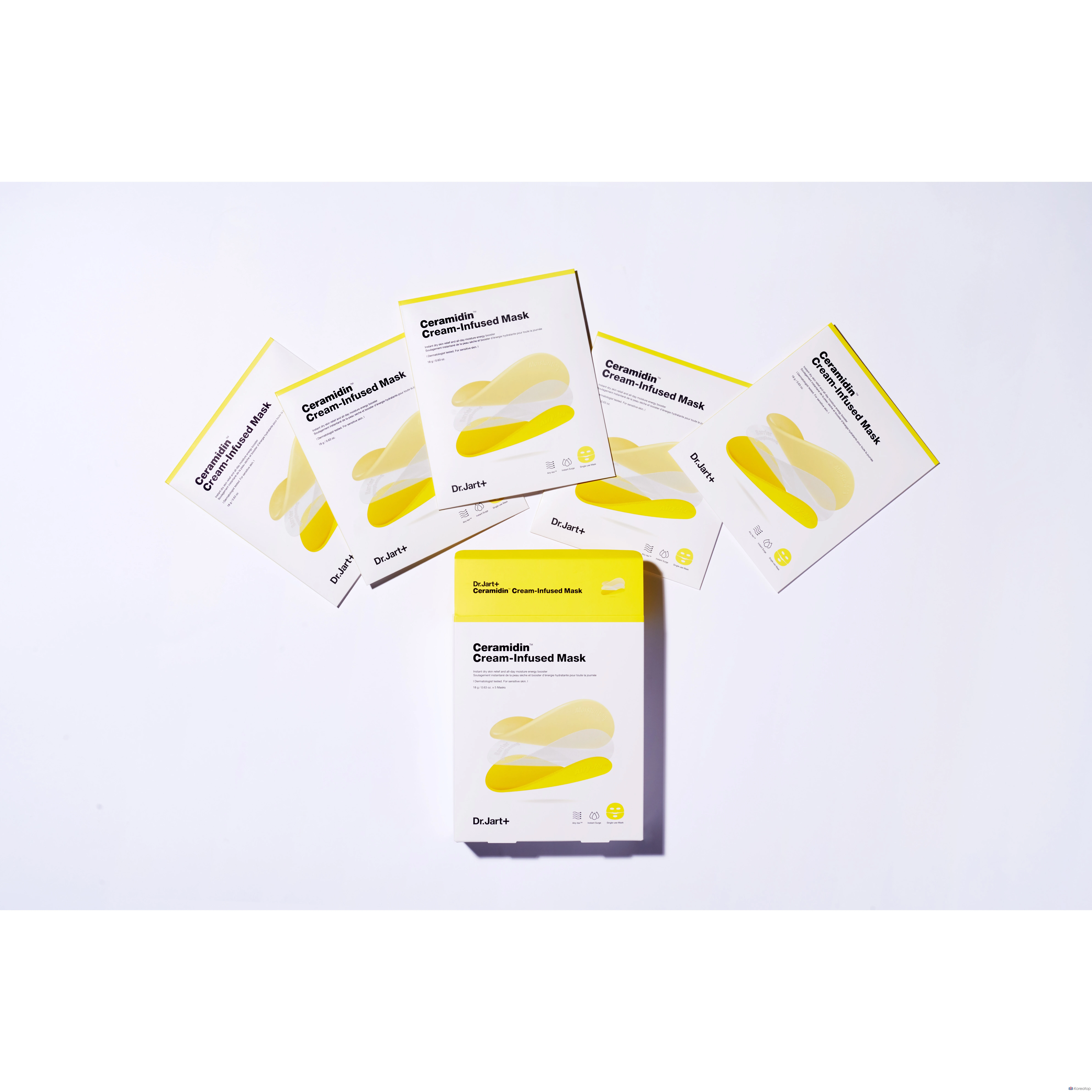 Тканевая маска для лица Dr. Jart+ Ceramidin Cream Infused Mask, 18 г, 2 шт., фото 3