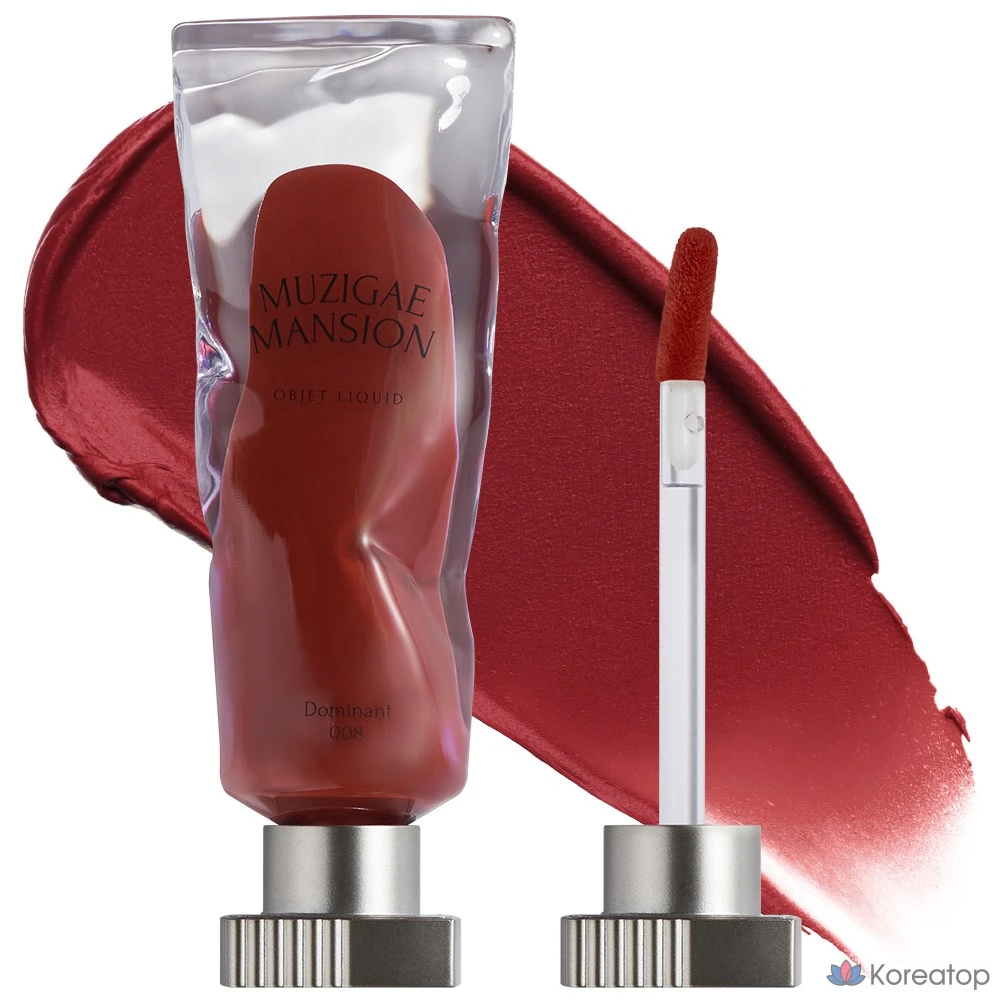 Тинт для губ Muzigae Mansion Objet Liquid Tint, оттенок 008 Dominant, 6 мл, 1 шт.