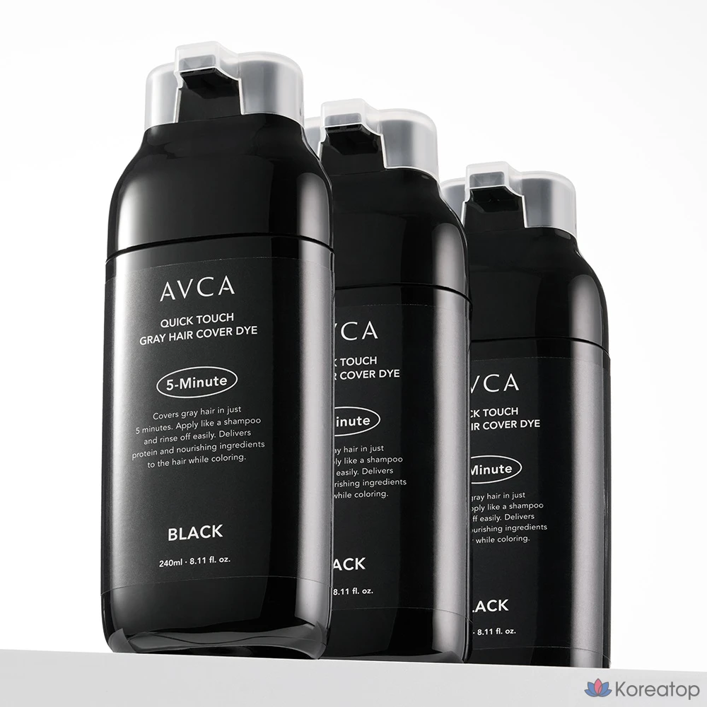 Краска для волос AVCA Quick Touch 5-Minute Gray Cover, 240 мл, черная, 1 шт.