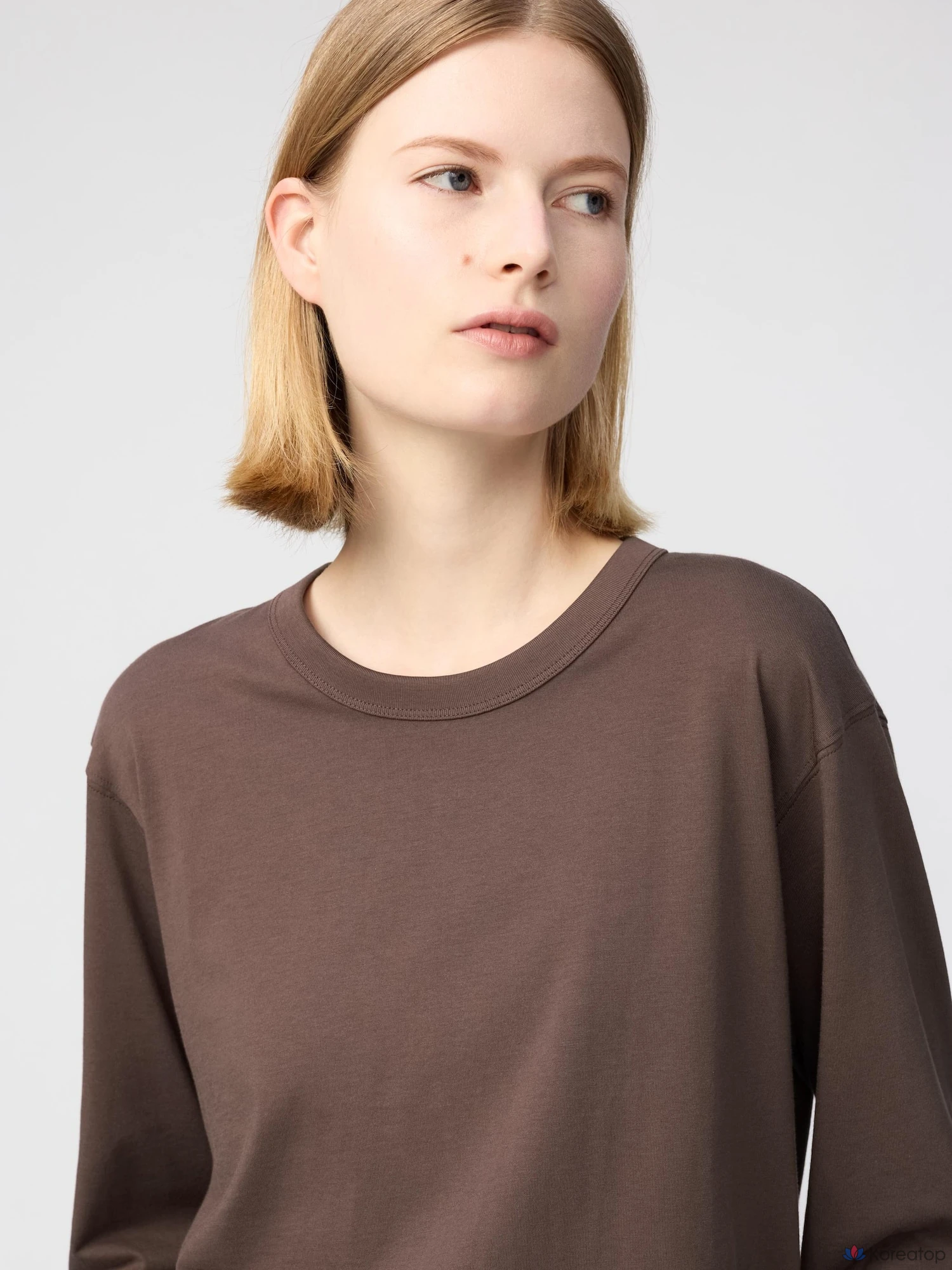 Футболка с длинным рукавом Uniqlo Supima Cotton T