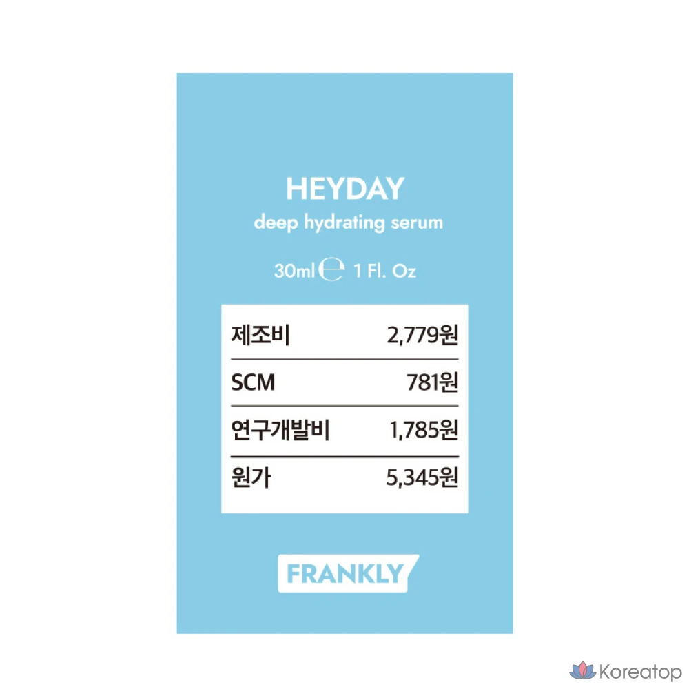 Frankly Heyday 3-Step Увлажняющая пленочная сыворотка, 30 мл, 1 шт.