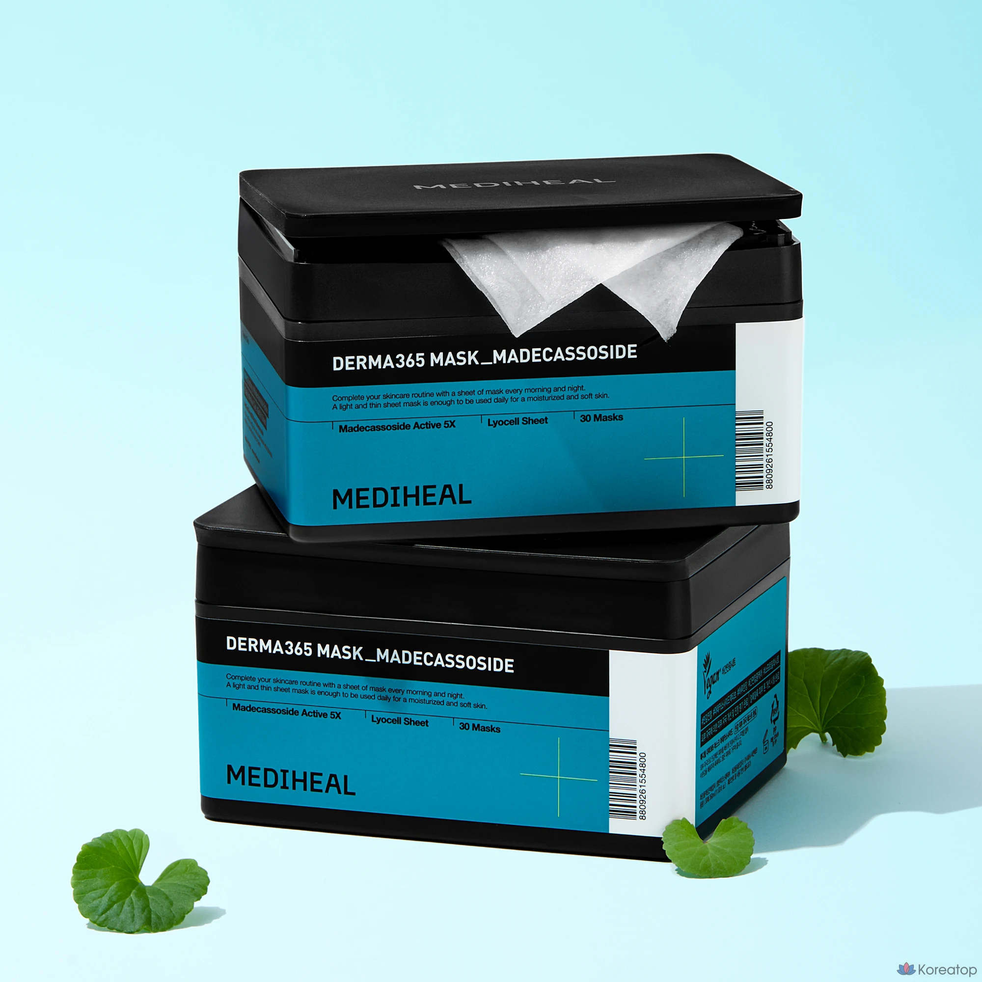 Маска Mediheal Derma365 с мадекассозидом, 30 штук, 1 упаковка.