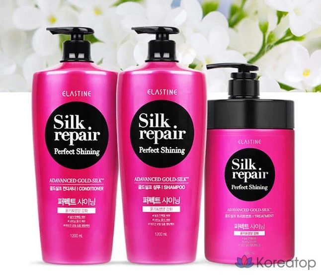 Elastine Silk Repair Perfect Shining Gold Silk Treatment, 1 л, 1 шт., фото 2