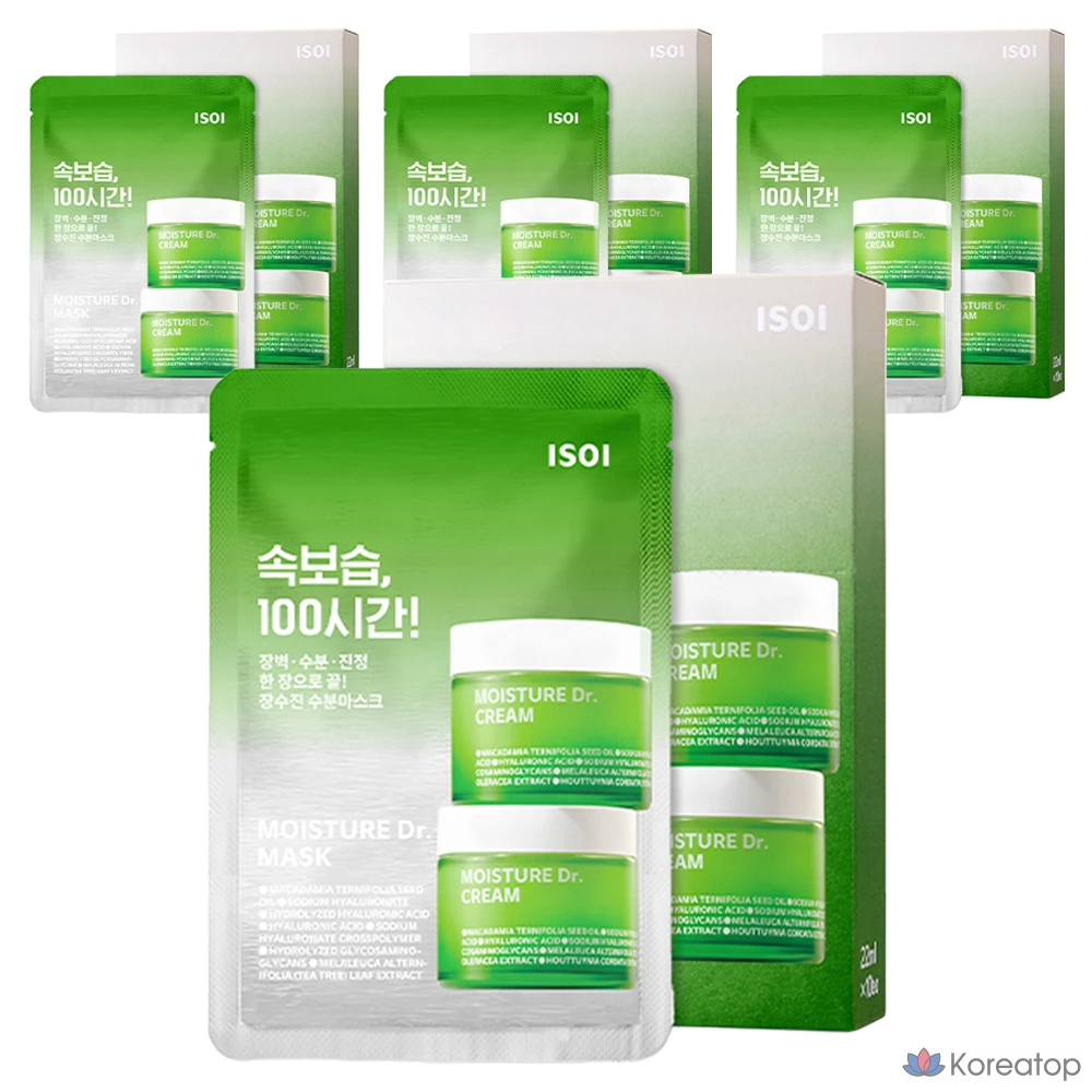 Увлажняющая маска Isoi Moisture Doctor Jang Su-jin, 10 штук, 4 упаковки