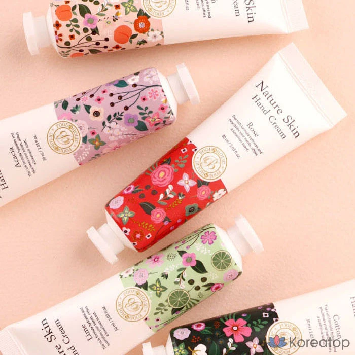 Крем для рук Nature Skin 30 мл / Акация, персик, роза, хлопок, лайм / Нелипкий, 30 мл, 1 шт.