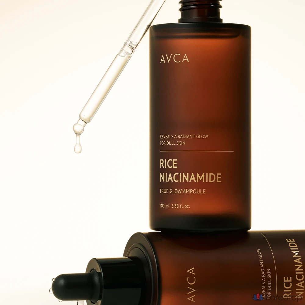 Отбеливающая ампула AVCA True Glow с рисом и ниацинамидом для веснушек, 100 мл, 1 шт.