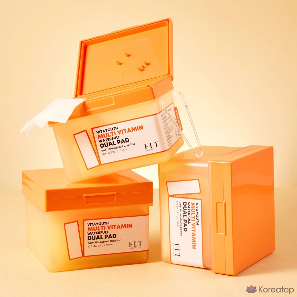Влажные мультивитаминные подушечки ELT Vitamin Youth, двойная упаковка, 1 шт., 80 штук.