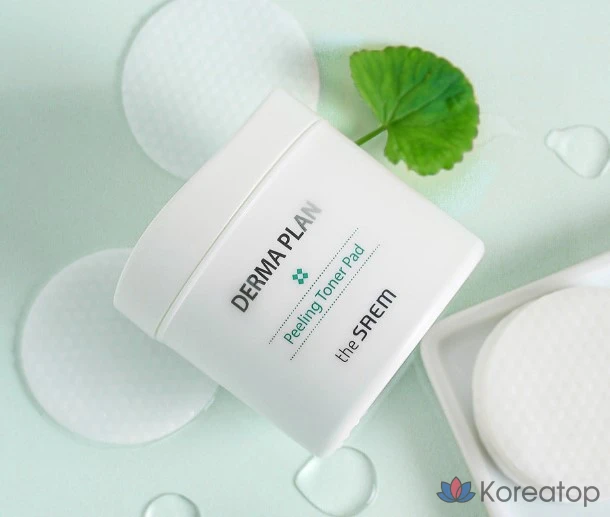 Набор «Тонизирующие подушечки для пилинга The Saem Derma Plan» 70 пенсов + сменный блок 50 пенсов, 1 комплект, 1 шт.