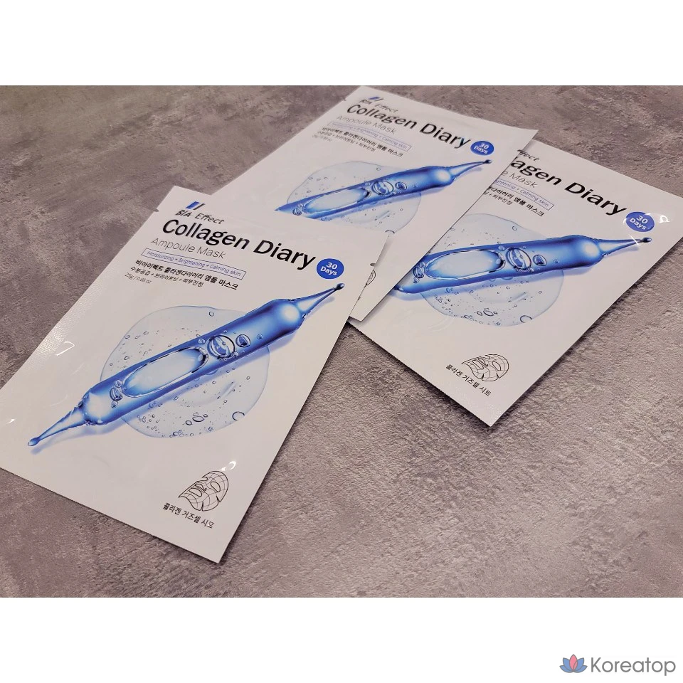 Ампуловые маски Wonjin с коллагеном, 1 упаковка, 30 штук., фото 8