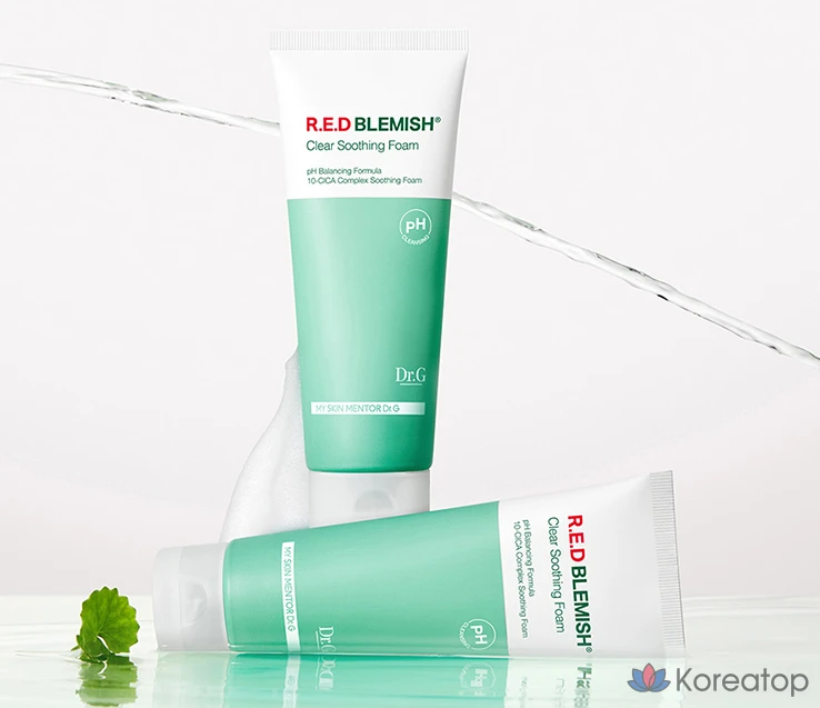 Очищающая пенка Dr. G Red Blemish Clear Soothing Foam, 200 мл, 1 шт., фото 8