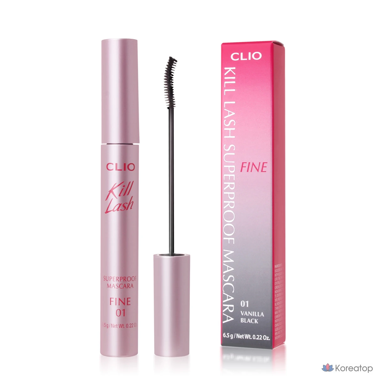 Тушь для ресниц Clio Kill Lash Superproof Mascara Fine, Fine 01 Vanilla Black, 1 шт.
