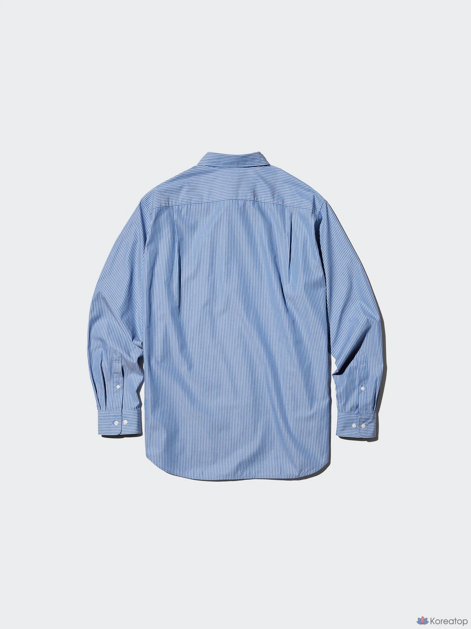 Рубашка Uniqlo Broadcloth Shirt (Button-Down Collar) Stripe D