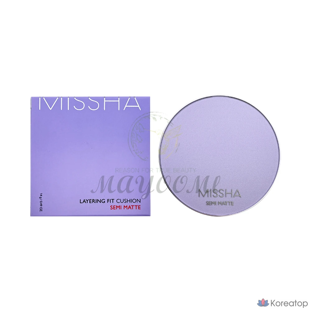 MISSHA Layering Fit Cushion Semi Matte, 14g, пара, 1 шт.