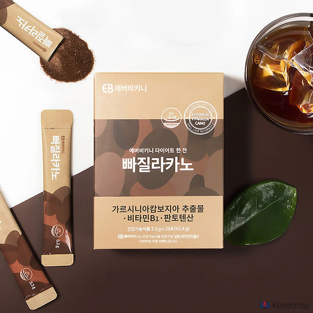 Напиток для похудения EverBikini Diet Hanjan Ppajillakano Coffee Flavor, 92,4 г, 28 шт.
