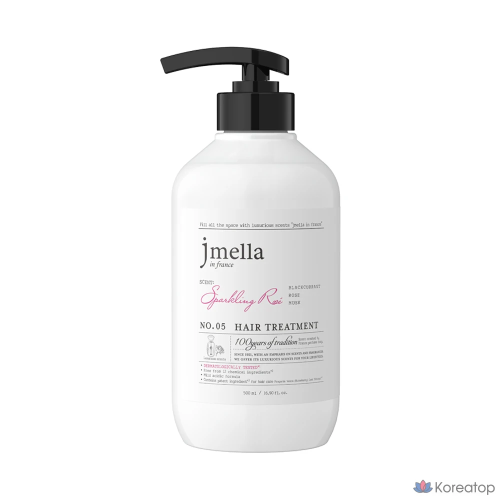 Средство для ухода за волосами Jmella «Игристое розовое вино» с фруктовым ароматом розы, 1 шт., 500 мл.