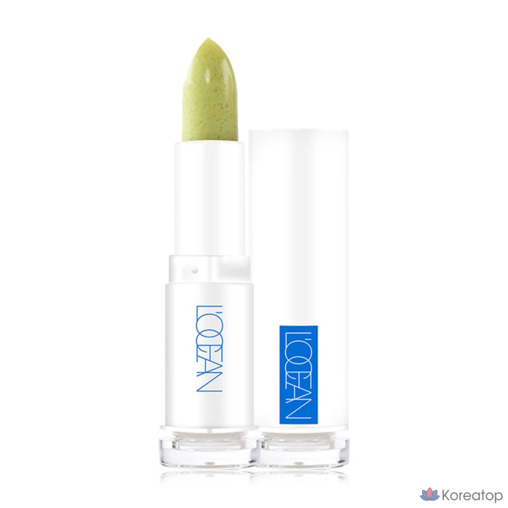 Сахарный скраб для губ L'OCEAN Roseang, вкус «Сахарное зеленое яблоко», 3,5 г, 1 шт.