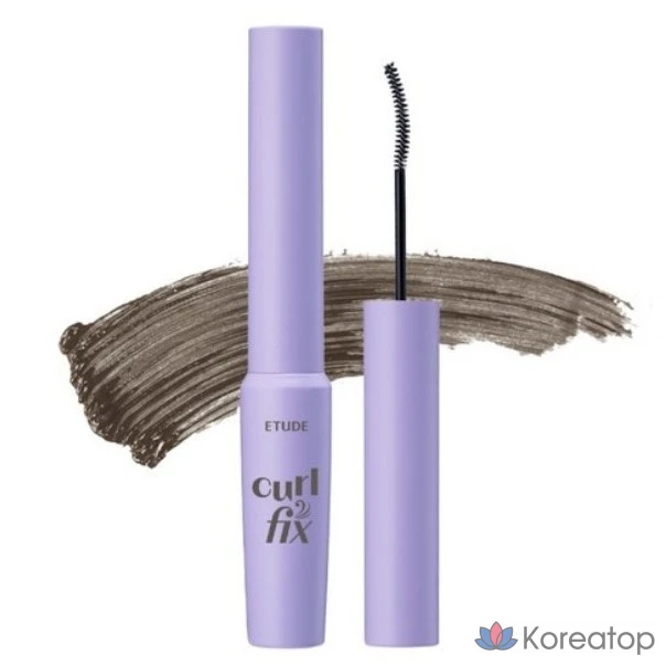 Тушь для ресниц Etude House Curl Fix Skinny Mascara, оттенок 03 Gray Brown, 3 г, 1 шт.