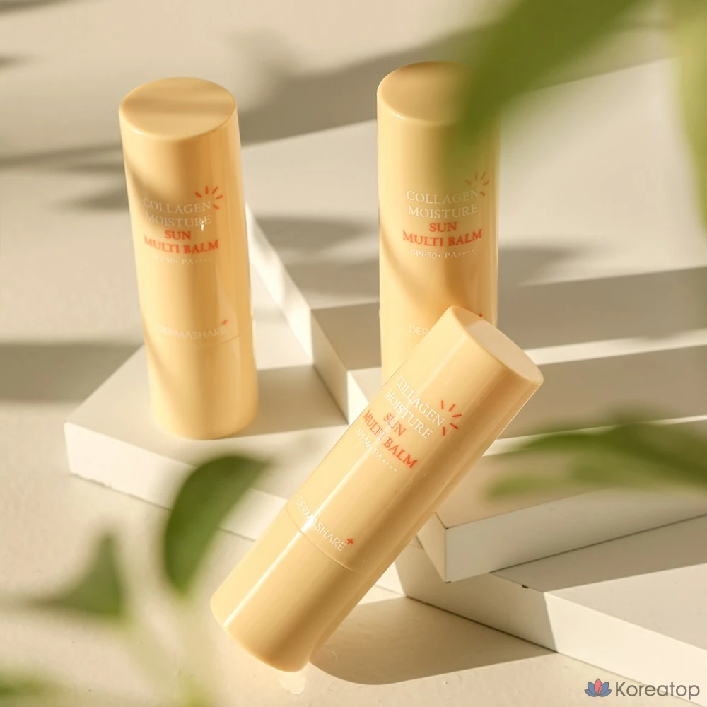 Увлажняющий солнцезащитный бальзам Dermashare Collagen Moisture Sun Multi-Balm SPF50+ PA++++, 11 г, 1 шт.