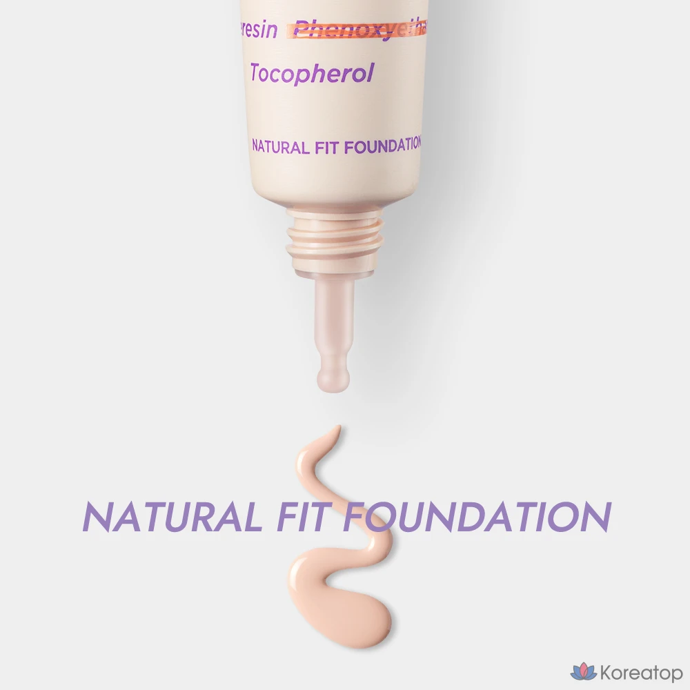 Тональный крем DEWYCEL Natural Fit Foundation, 30 мл, SPF 38 PA++, № 01 Натуральный бежевый, 1 шт., фото 8
