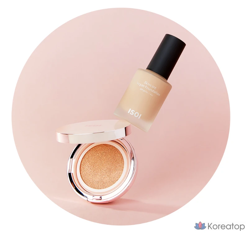 Тональный крем Isoi Skincare Cushion SPF38 PA++ (Основной продукт: 13 г) + Сменный блок: 13 г, № 21, 1 шт.