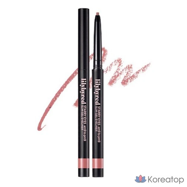 Гелевая подводка для глаз Lilybyred Stareyes Nine to Nine Slim, 0,14 г, оттенок 07 Cold Rose, 1 шт.