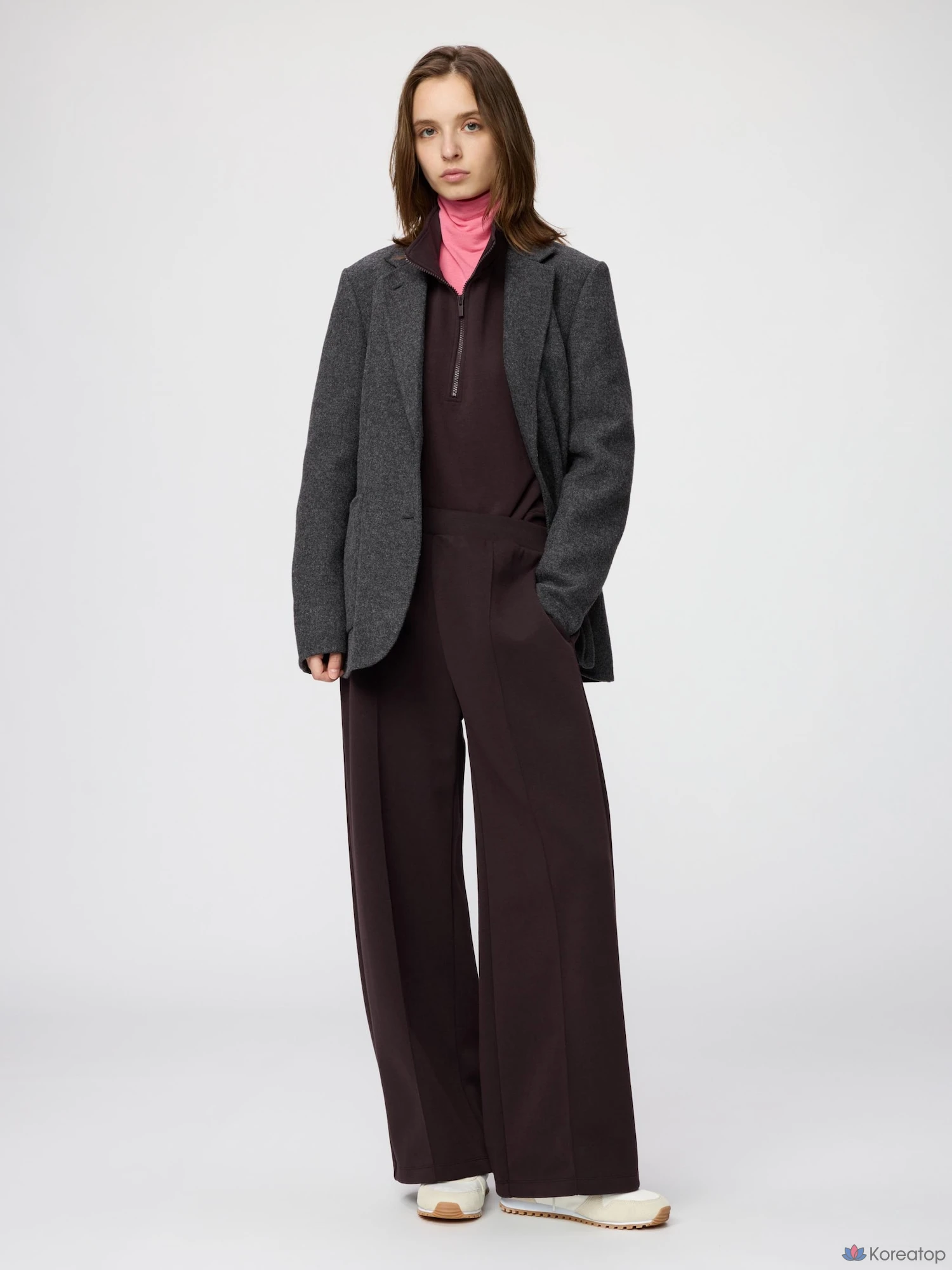 Брюки Uniqlo Sweat Straight Pants, длина ноги 69-72 см