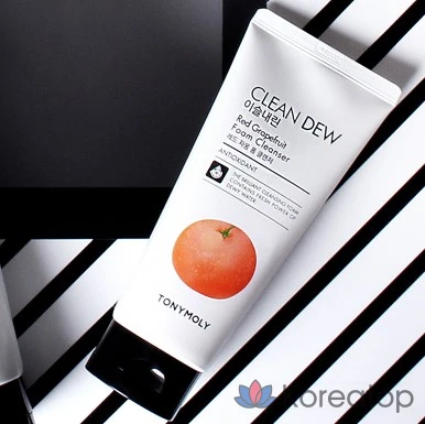 Пенка для умывания Tony Moly Dewy Foam Cleanser с красным грейпфрутом, 180 мл, 1 шт.
