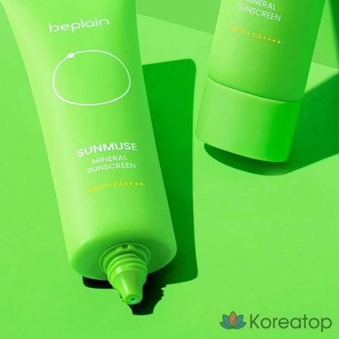 Солнцезащитный крем Beplain Sunmuse Mint Green SPF50+ PA++++