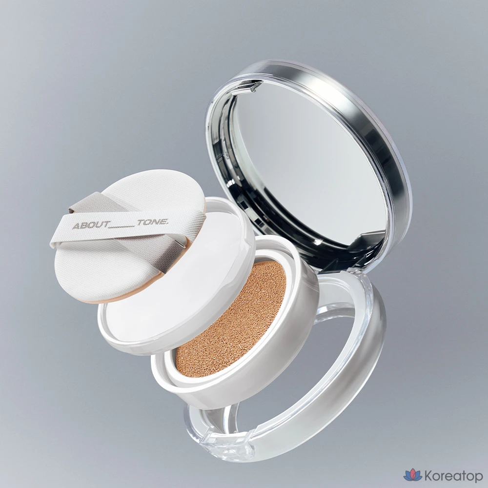 Кушон ABOUT TONE Skin Layer Fit Cushion Refill, оттенок 21.5 Cool Beige, 13 г, 1 шт., фото 2