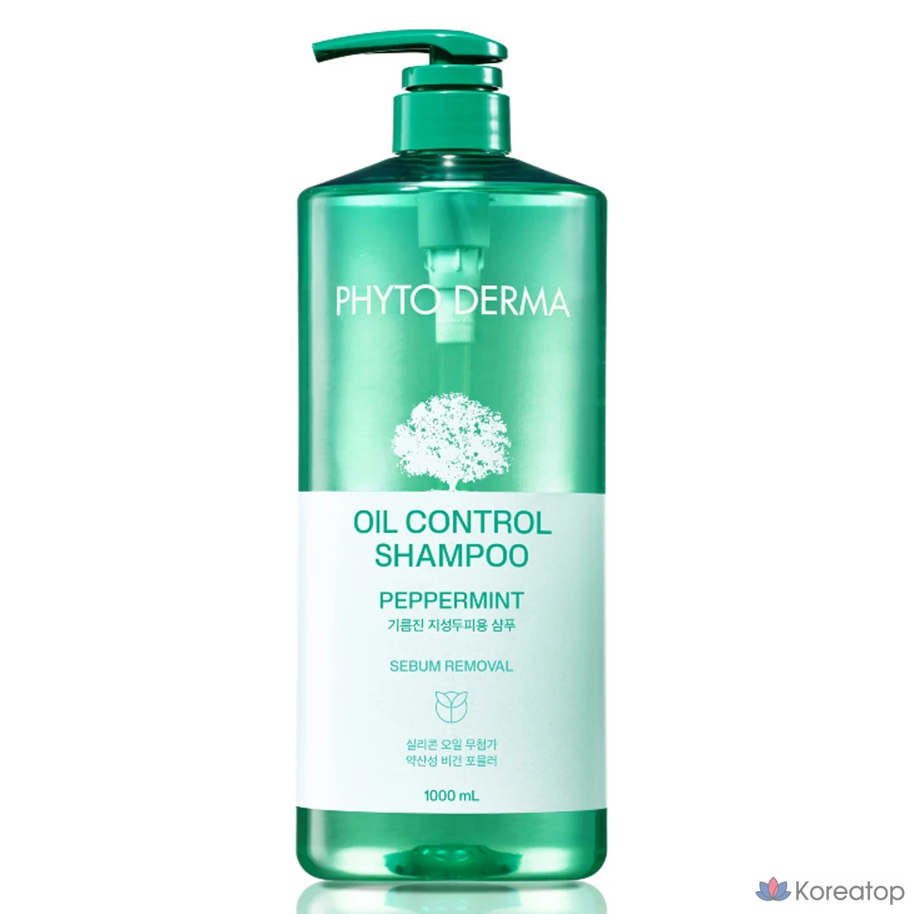 Шампунь Elastine Phytoderma для глубокого очищения кожи головы, с мягкой кислотностью, ароматом зеленых трав, 1 л, 1 шт.