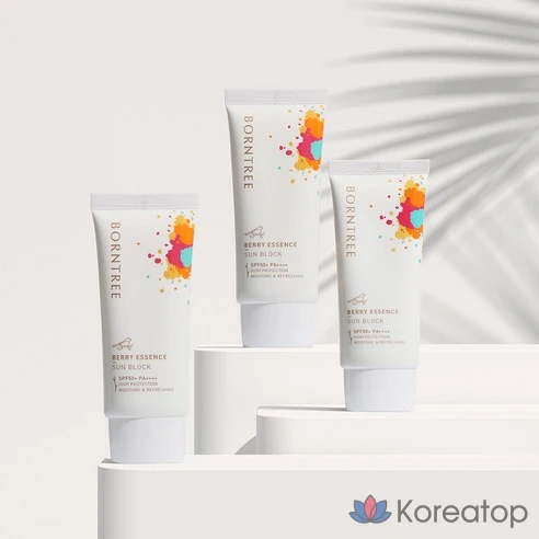 Солнцезащитный крем с ягодной эссенцией BORNTREE 50 мл SPF50+ PA++++
