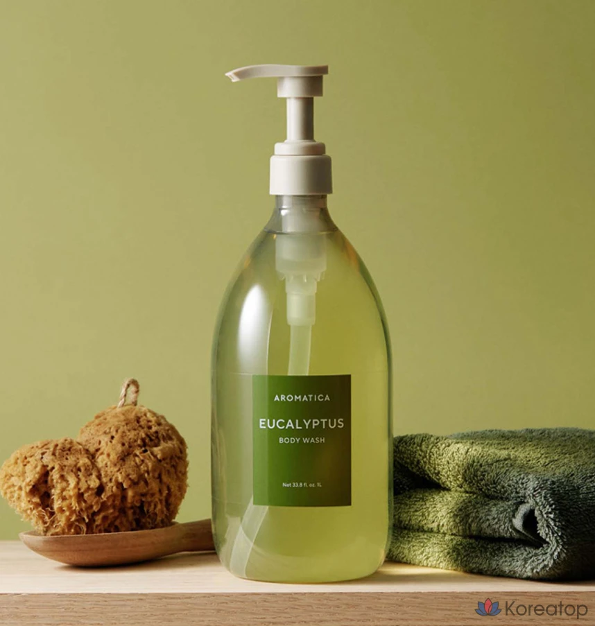 Гель для душа с ароматом эвкалипта, 1 л, 1 шт.