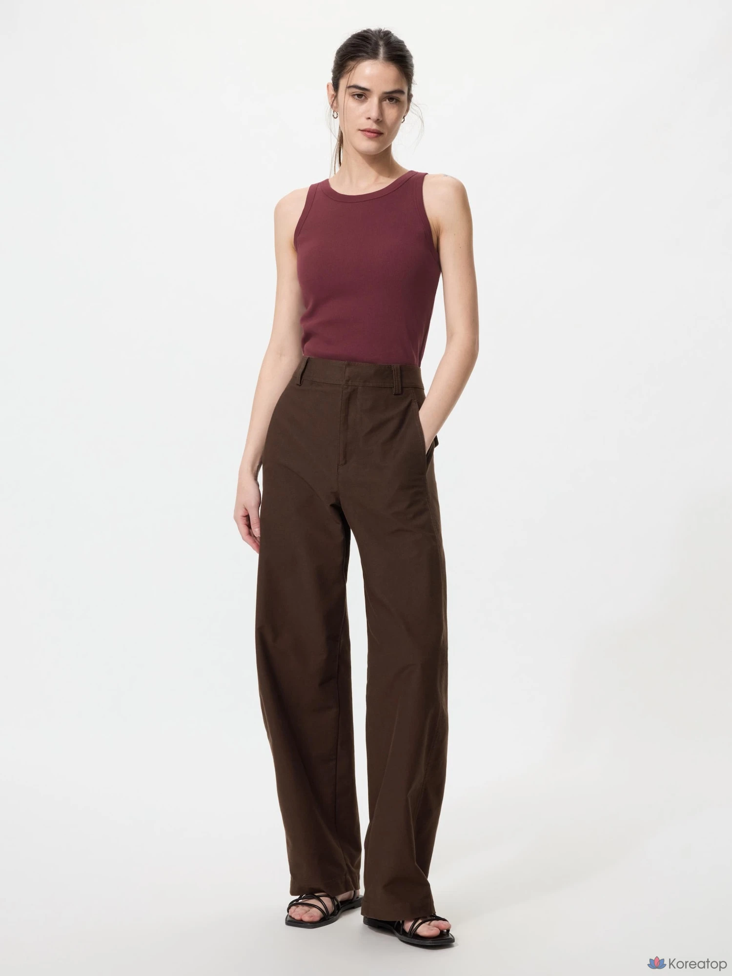 Бра-топ Uniqlo Rib Bra Top