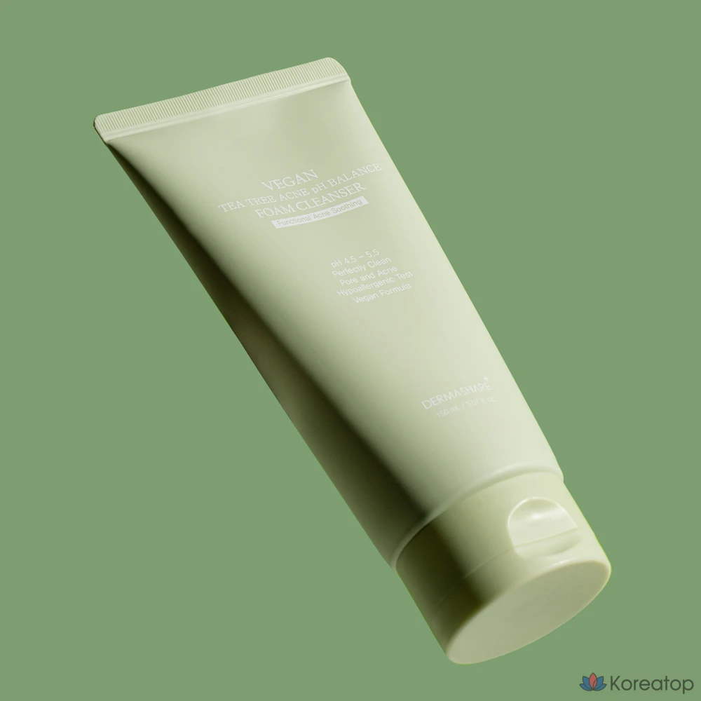 Пенка для умывания Dermashare Vegan Tea Tree Acne Functional Acne PH Balance с мягкой кислотностью, 1 шт., 150 мл