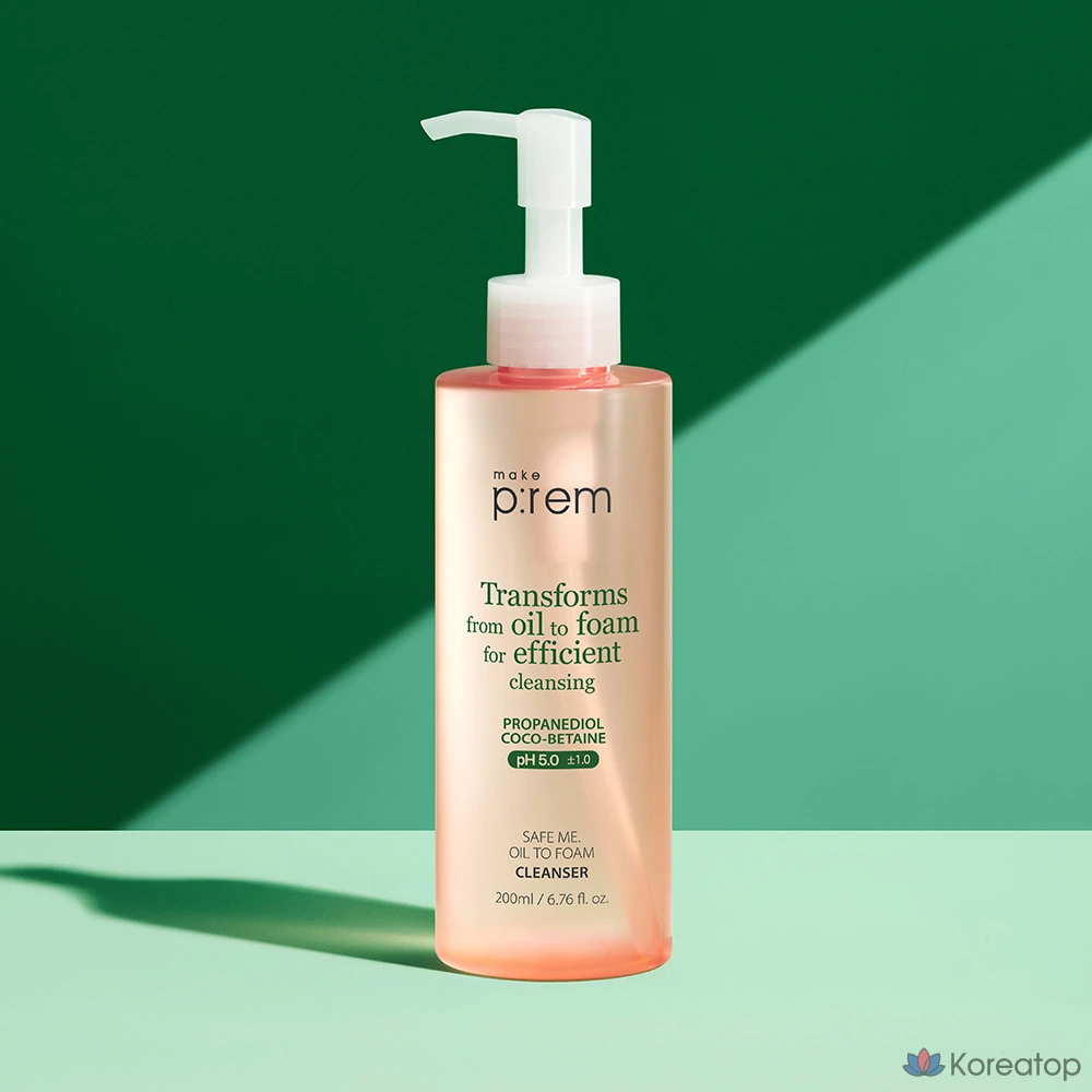 Makeprem Safe Me Oil to Foam Cleanser, 200 мл, 1 шт.