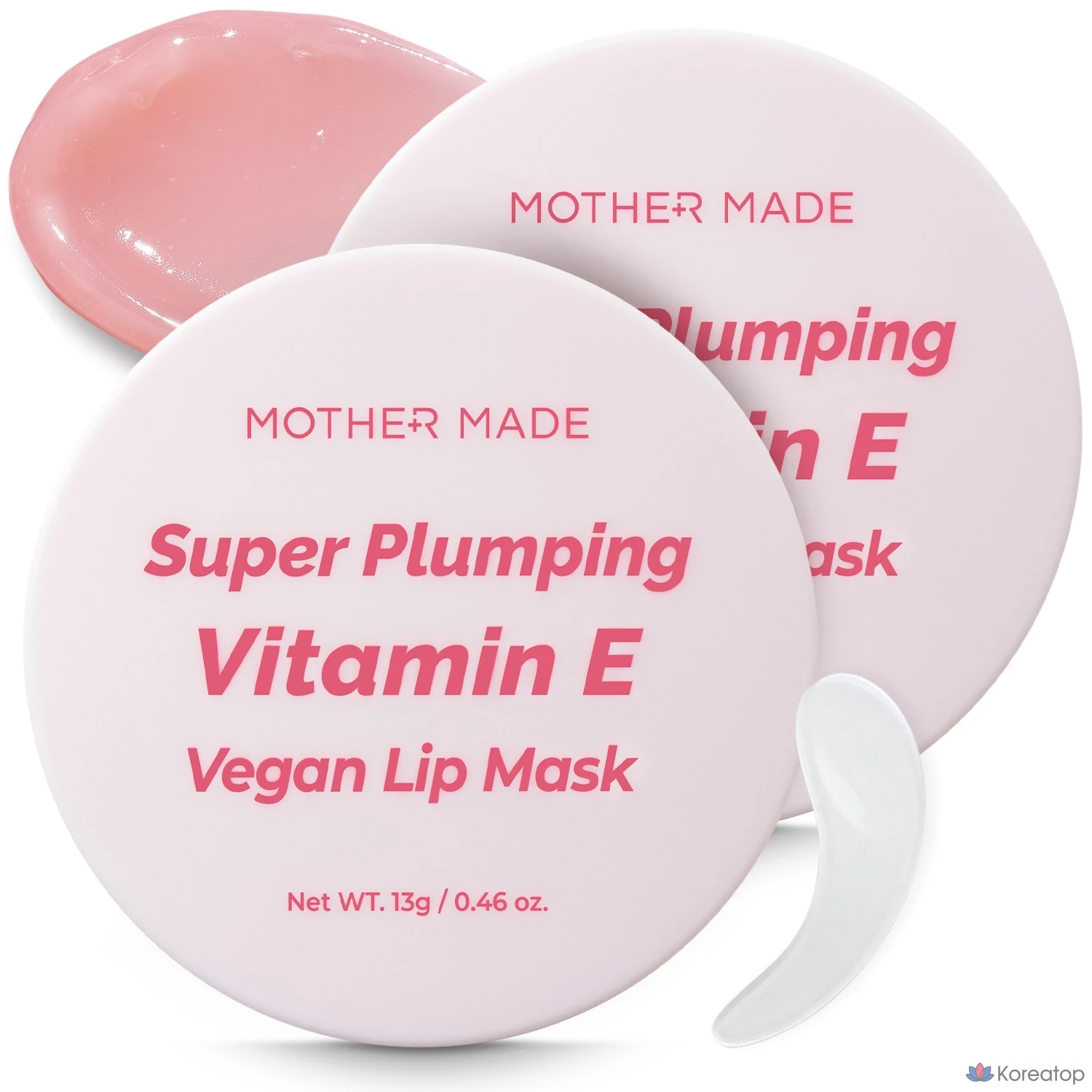 Веганская маска для губ MOTHER MADE Super Plumping с витамином Е, 13 г, для сна, отшелушивания, защиты губ, ухода за губами, 2 упаковки.