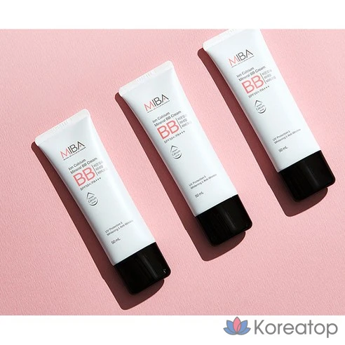 Минеральный BB крем с ионами кальция и SPF50+ Miba