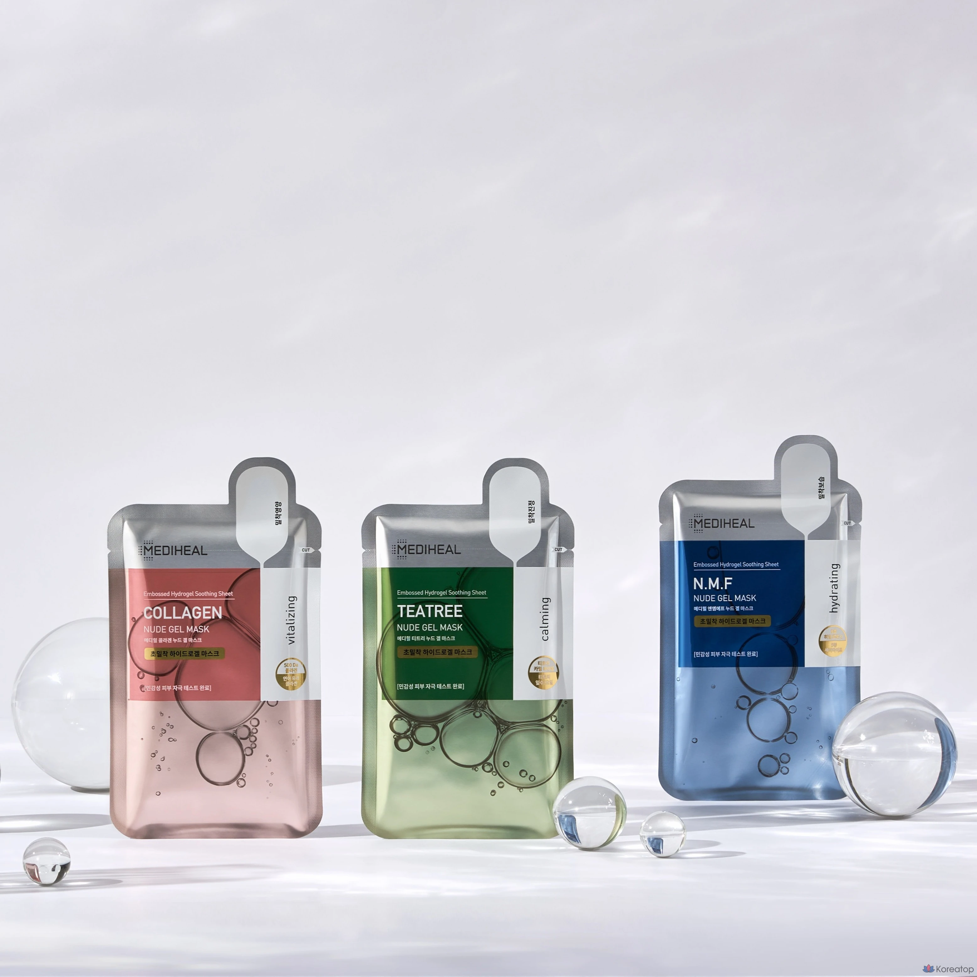 Тканевая маска для лица MEDIHEAL Collagen Nude Gel Mask, 30 шт., фото 8