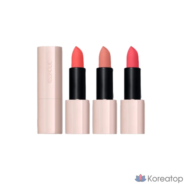 Матовая помада The Saem Kissholic BE01 Stay Nude, 1 шт., BE01 STAY NUDE (001)