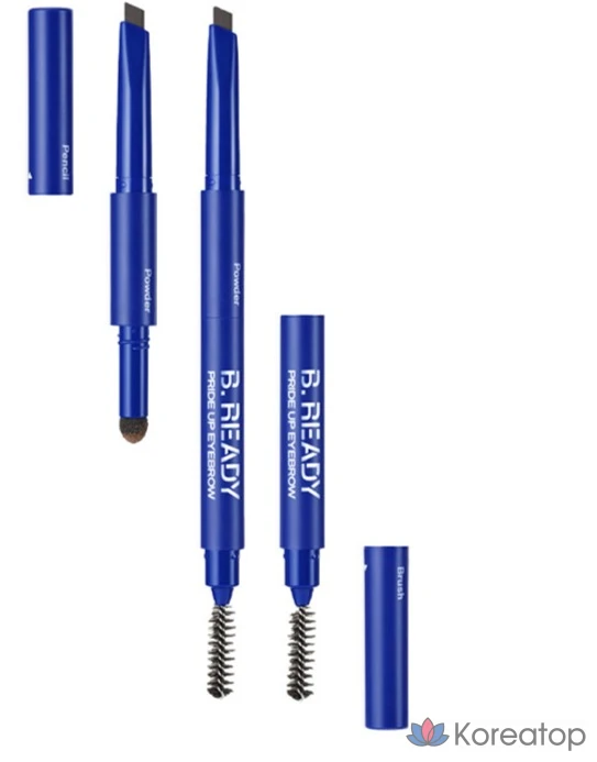 Корректор для бровей B.READY Pride Up, темно-коричневый, 0,6 г, 1 шт.