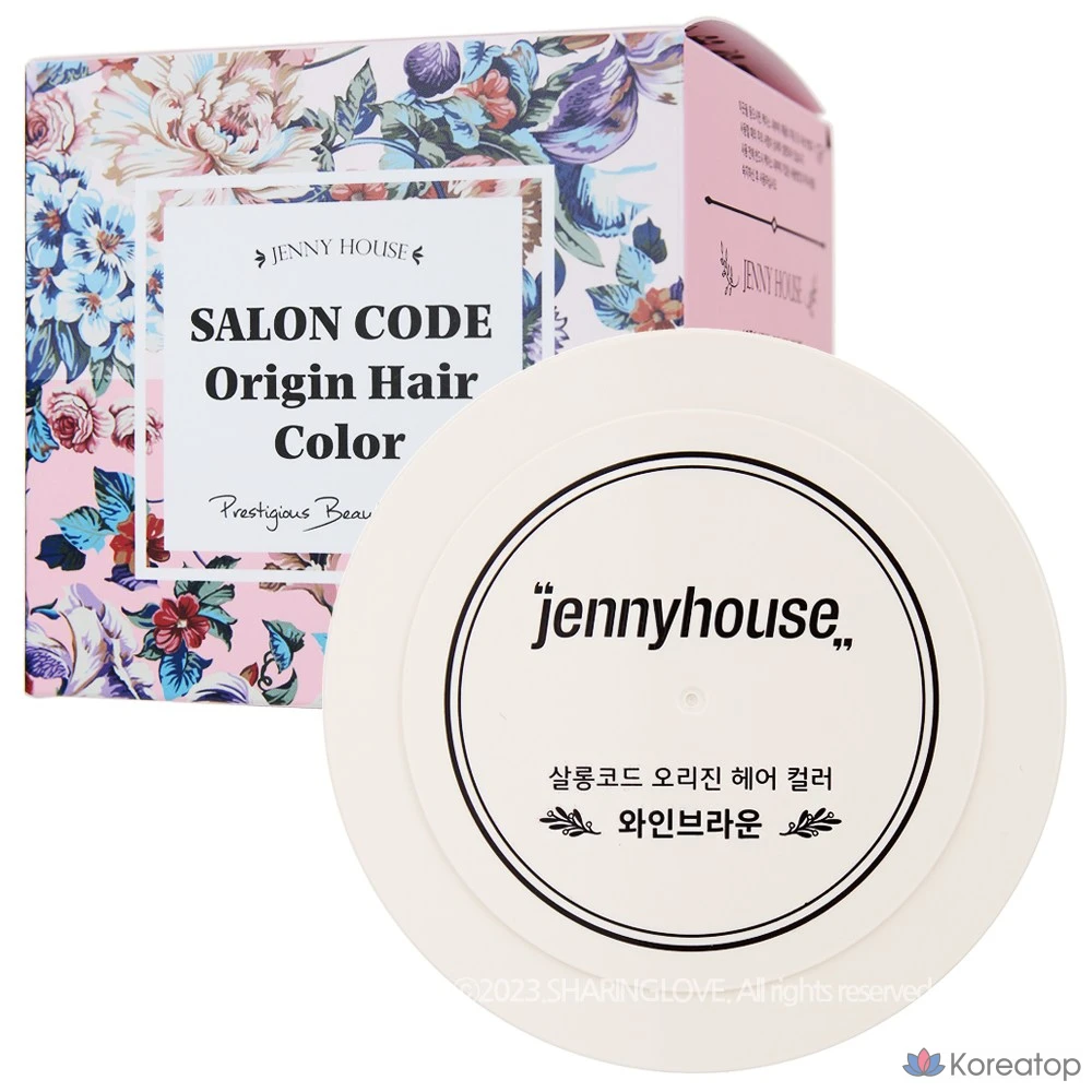 Краска для волос JennyHouse Salon Code Origin, винно-коричневый цвет, 1 шт.