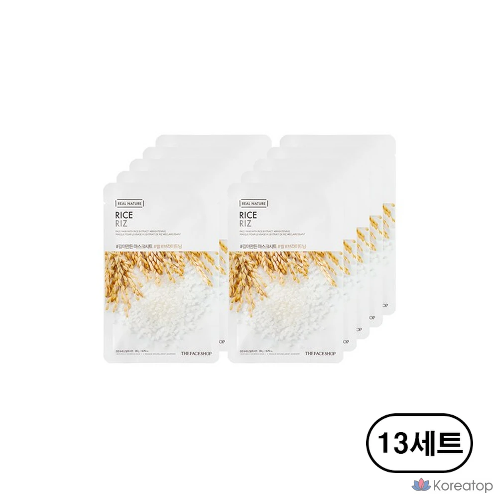 Рисовые маски для лица The Face Shop, 10 штук, 13 комплектов