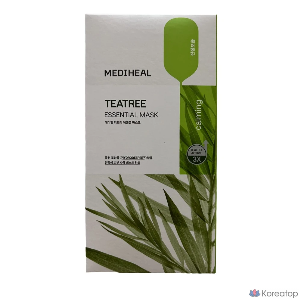 Маска для лица Mediheal Tea Tree Care Solution Essential Mask EX, 10 штук, 2 упаковки.