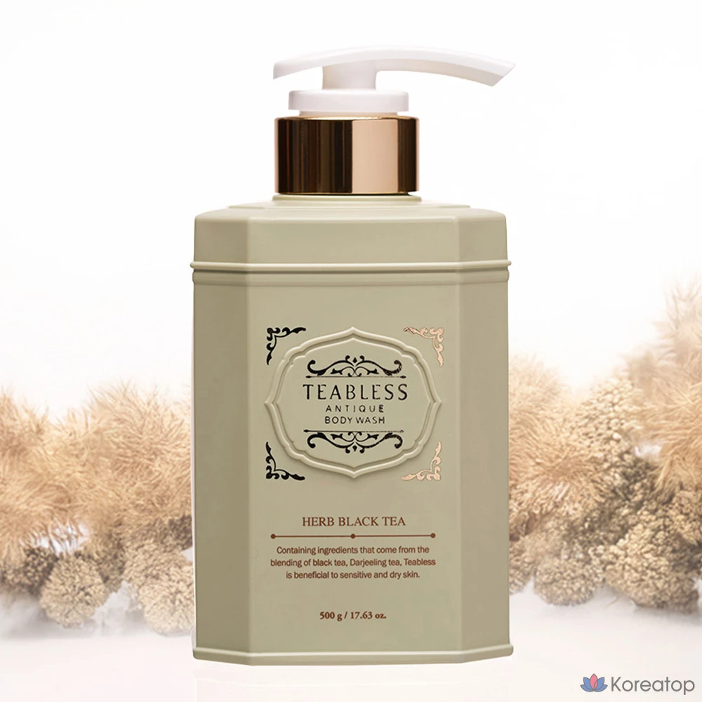 Гель для душа TEABLESS Herb Black Tea Antique с травяным ароматом, 500 г, 1 упаковка