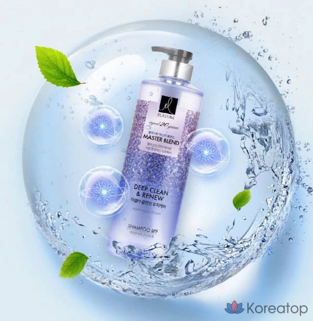 Мицеллярный очищающий шампунь Elastine Master Blend с базиликом и мандарином, 770 мл, 1 шт.