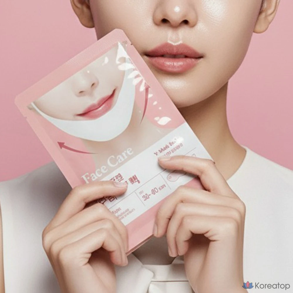 Тканевая маска для лица LOLO SKINNY Packmein Hydrogel Collagen V-Line Patch Lifting Mask, 1 шт., фото 3