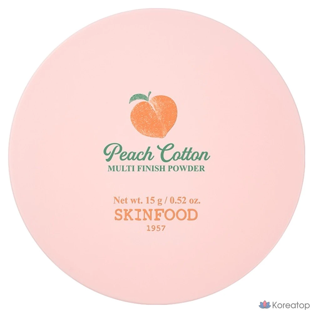 Пудра Skinfood Peach Fluffy Multi-Finish Powder, 15 г, 1 шт.