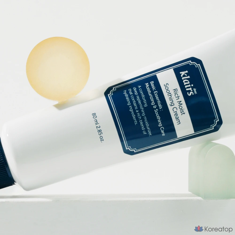 Увлажняющий успокаивающий крем Dear, Klairs Rich Moist Soothing Cream, 80 г, 1 шт.