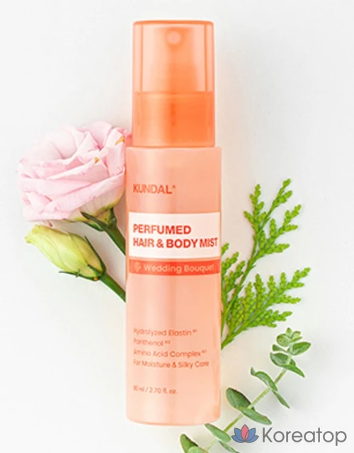 Парфюмерный спрей для волос и тела Kundal «Свадебный букет», 80 мл, 1 шт.